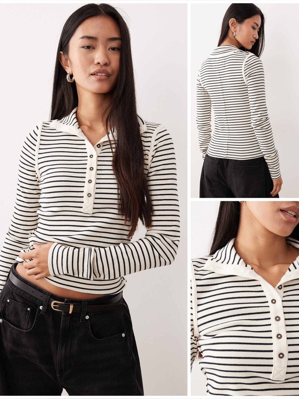 𝓯𝓹 Free People ~ We The Free Lake Henley Stripe